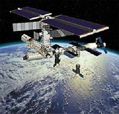 foto di satellite in orbita sulla Terra